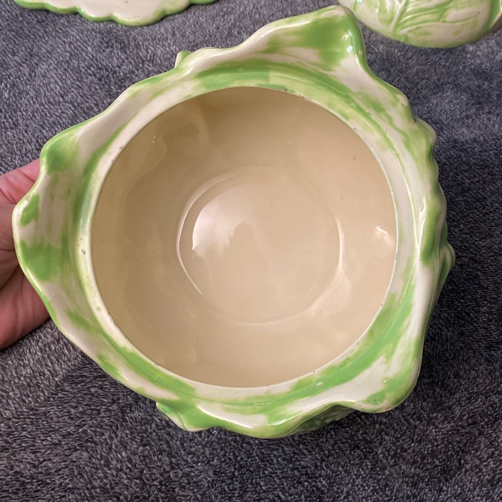Vtg Holland Mold Ceramic Cabbage - Picture 6 of 12